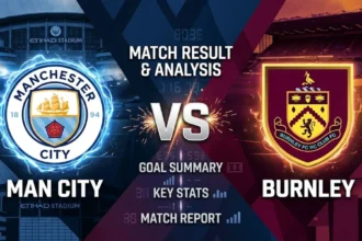 Man City vs Burnley Result, Goals, Stats & Match Report