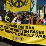 RAF Fairford Iran Protest 2026