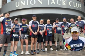 Charity Supporter Guides Blind Veteran at London Marathon 2026