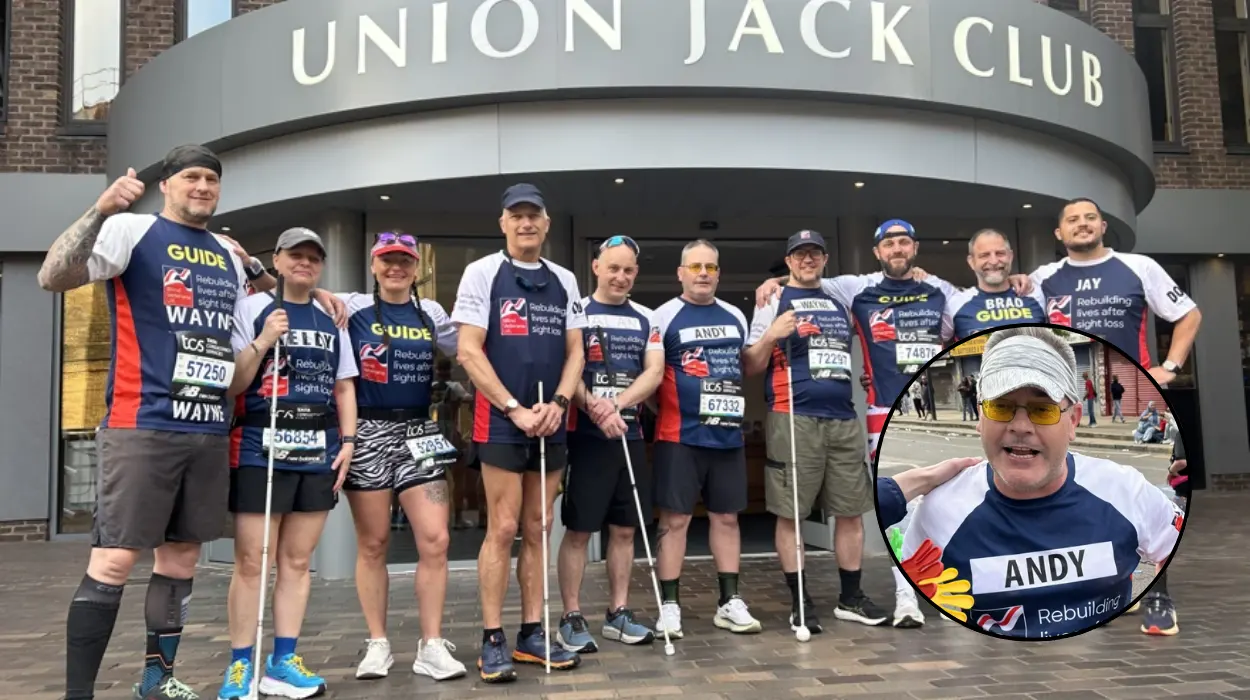 Charity Supporter Guides Blind Veteran at London Marathon 2026