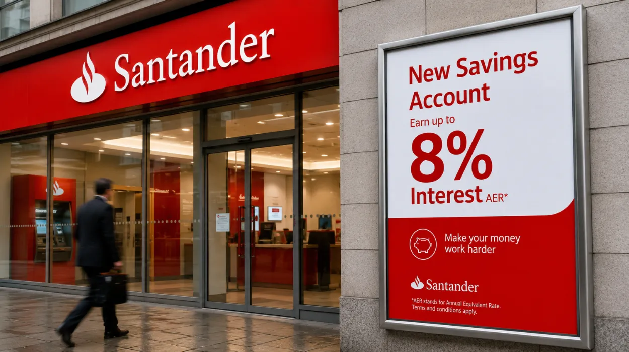 Santander Introduced New Savings Account with 8% Interest