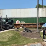 Truck Driver Hurt in Train Collision East of London