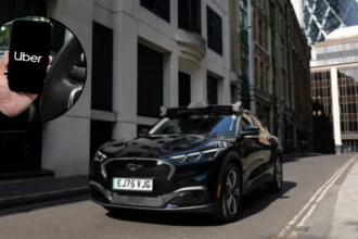Wayve Autonomous Rides Uber London Ford Mustang
