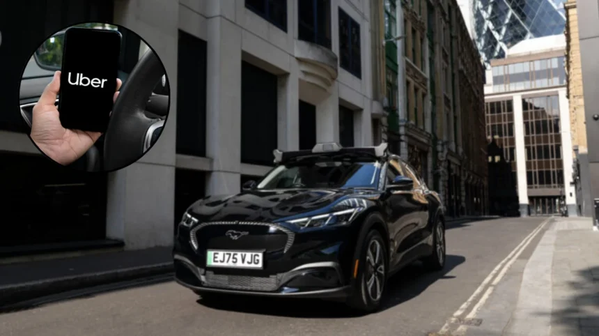 Wayve Autonomous Rides Uber London Ford Mustang
