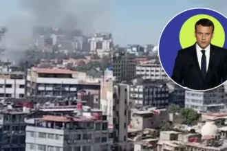Bombs Hit Damascus Hotel During Macron's Syria Visit