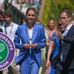 Princess Kate Watches Fery's Wimbledon Clash
