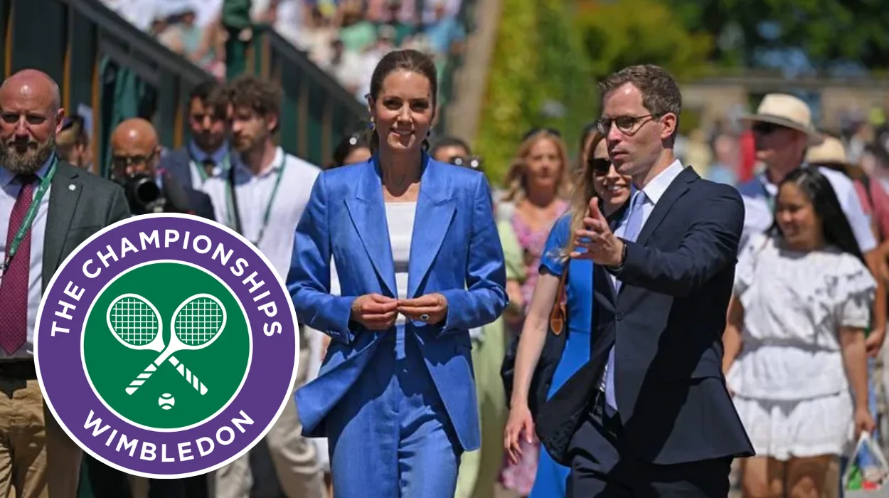 Princess Kate Watches Fery's Wimbledon Clash