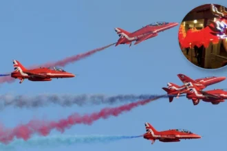 Cromer Fireworks Cancelled as Red Arrows Fly