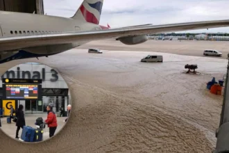 Heathrow Roads Reopen After Mains Burst Flooding