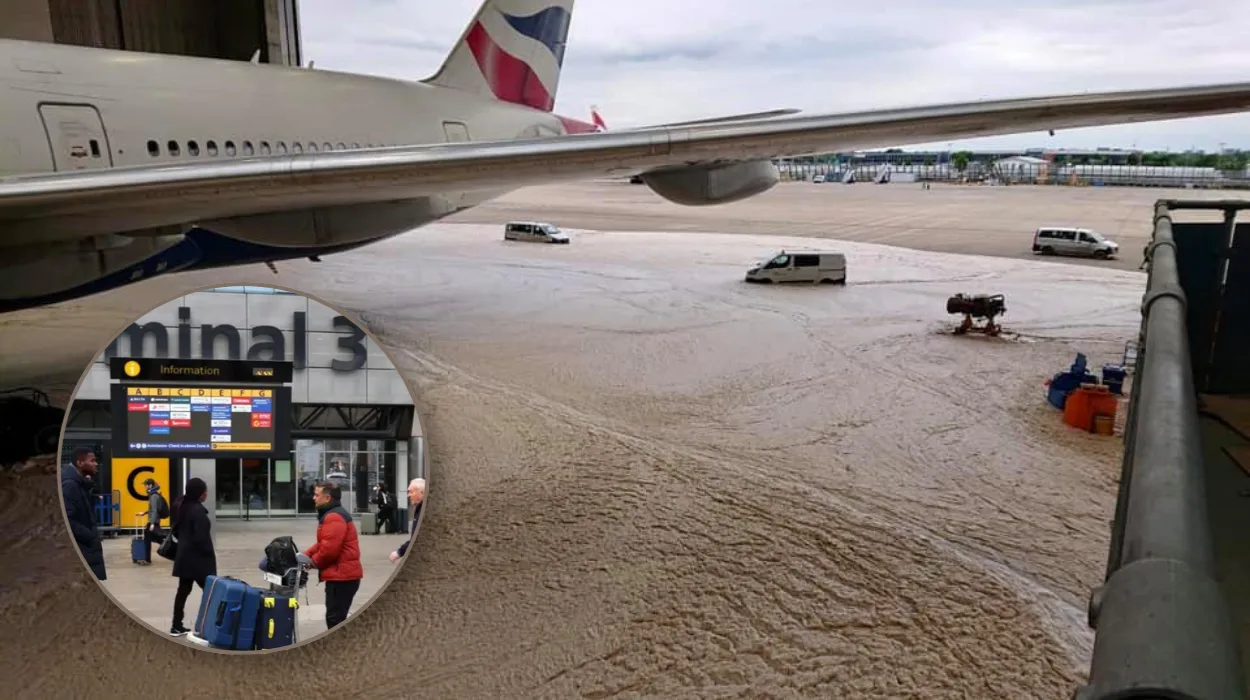 Heathrow Roads Reopen After Mains Burst Flooding