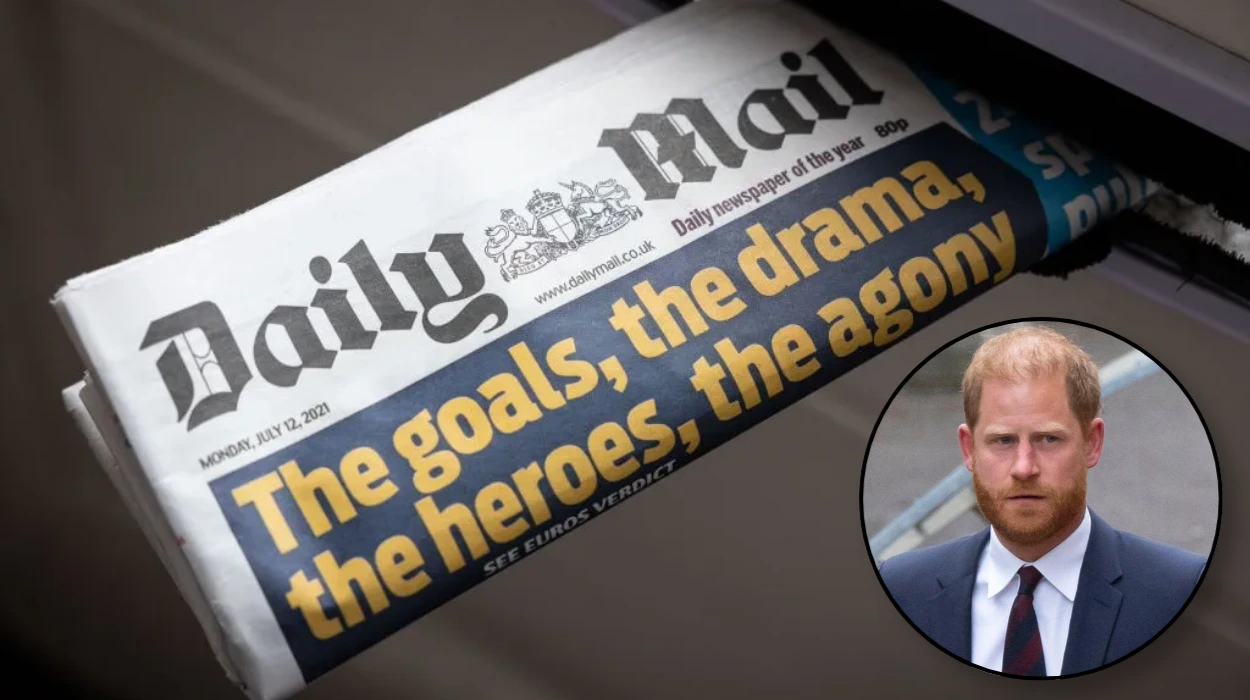 Prince Harry £9.5m Legal Costs Order to Daily Mail