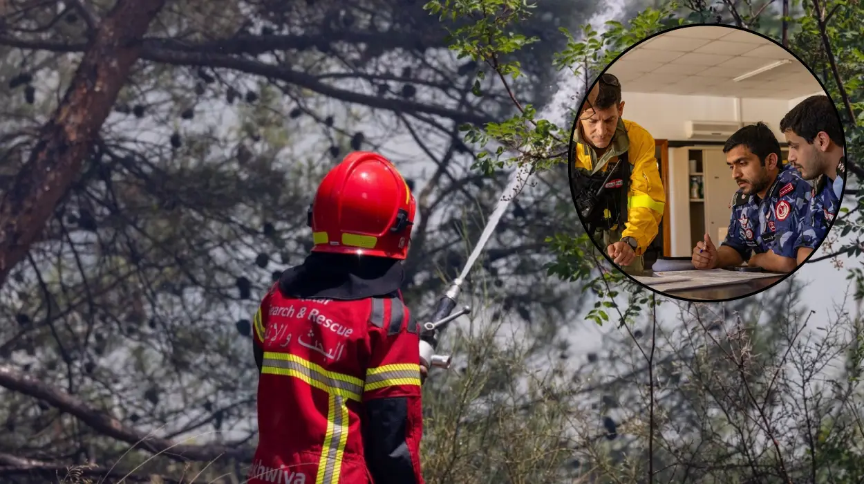 Qatar Rescue Team Aids Spain's Ávila Wildfire Fight