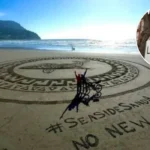 Skegness Sand Art Promotes Tour of Britain