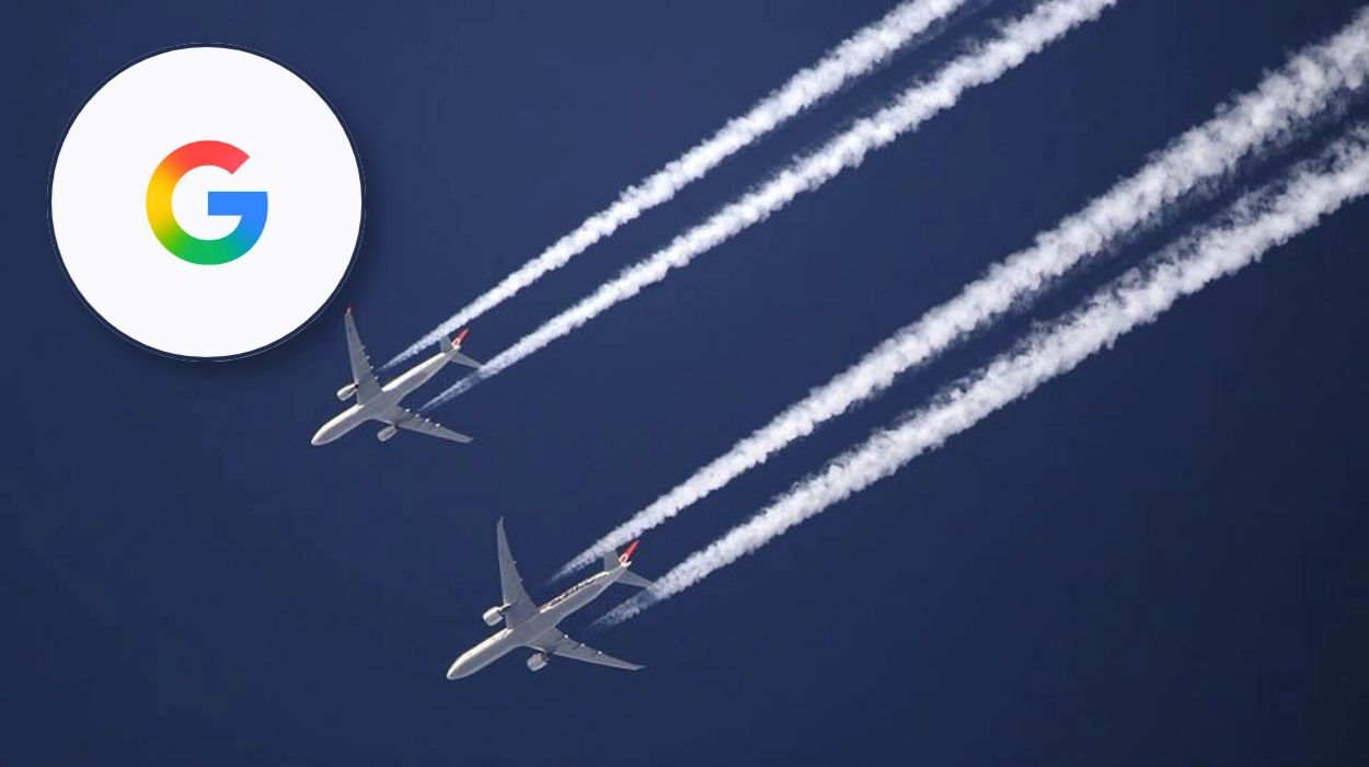 UK Google Operation Blue Skies Contrail Trial