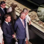Macron and King Charles Hail Bayeux Tapestry Ties